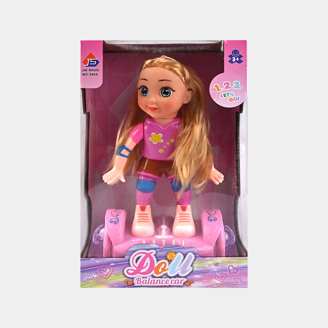 Doll Balance Car Toy with Light & Sound for kids