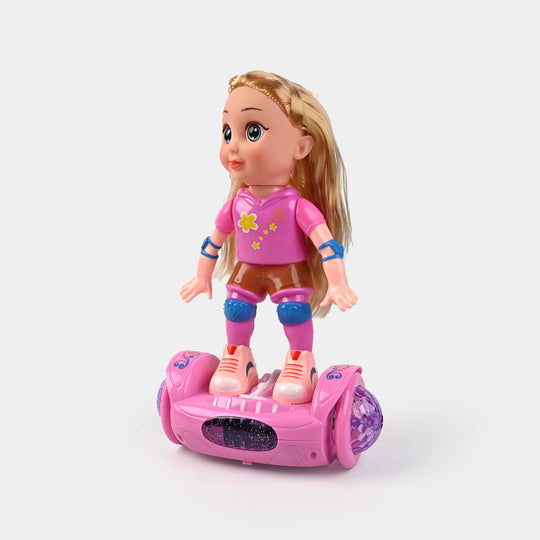 Doll Balance Car Toy with Light & Sound for kids