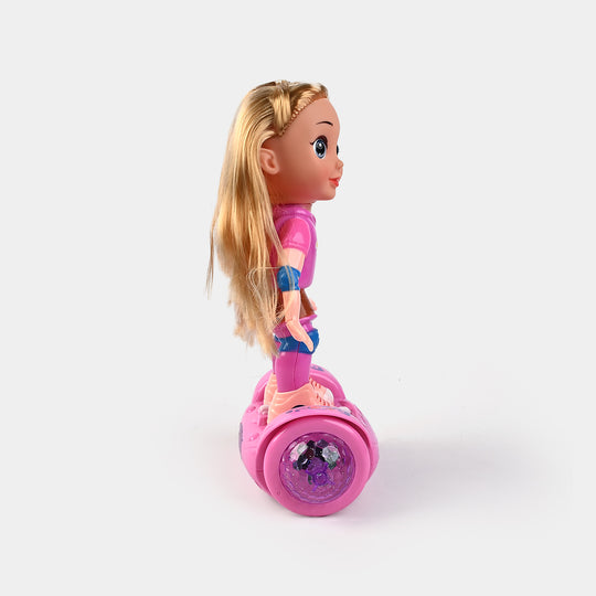 Doll Balance Car Toy with Light & Sound for kids