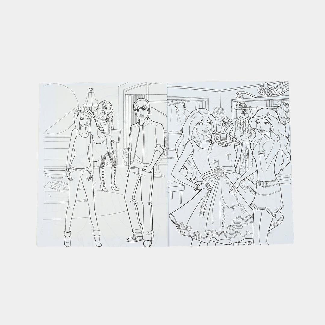 Character Activity Coloring Book with Stickers for Kids