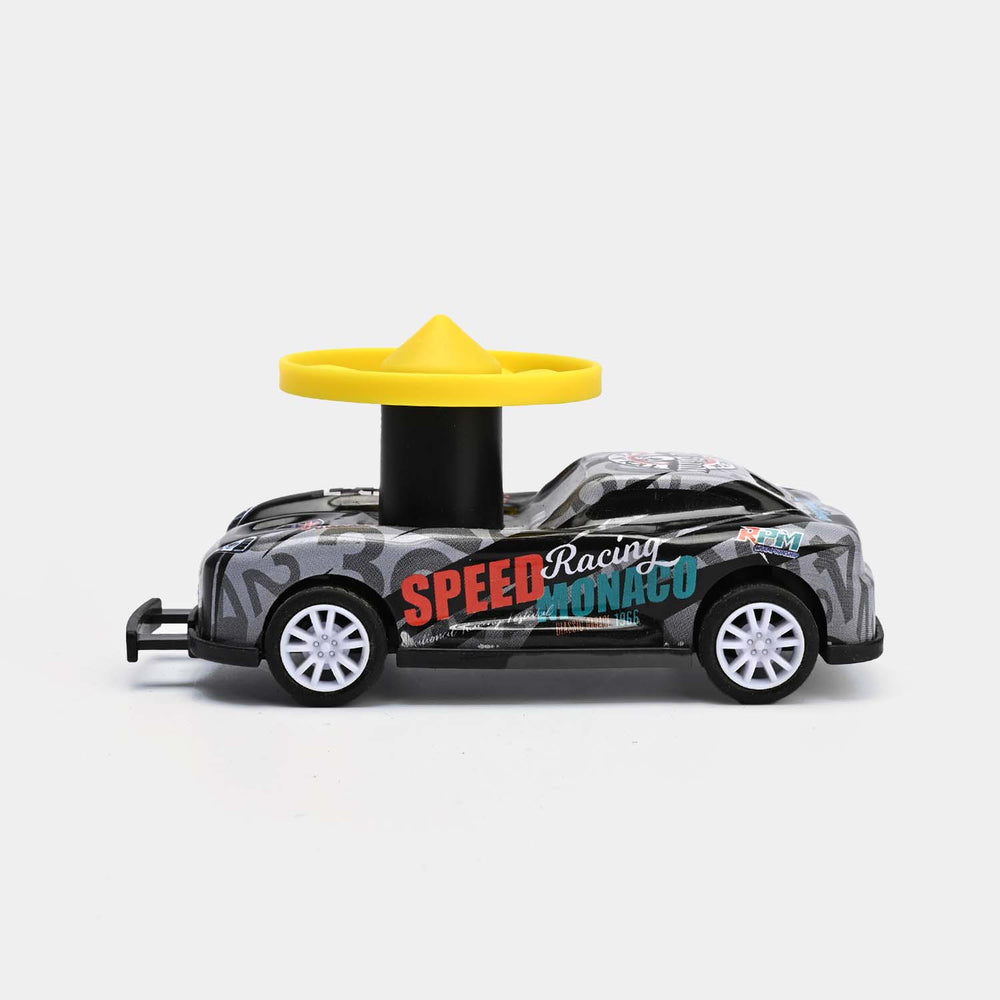 Die-Cast Car with Frisbee Spin