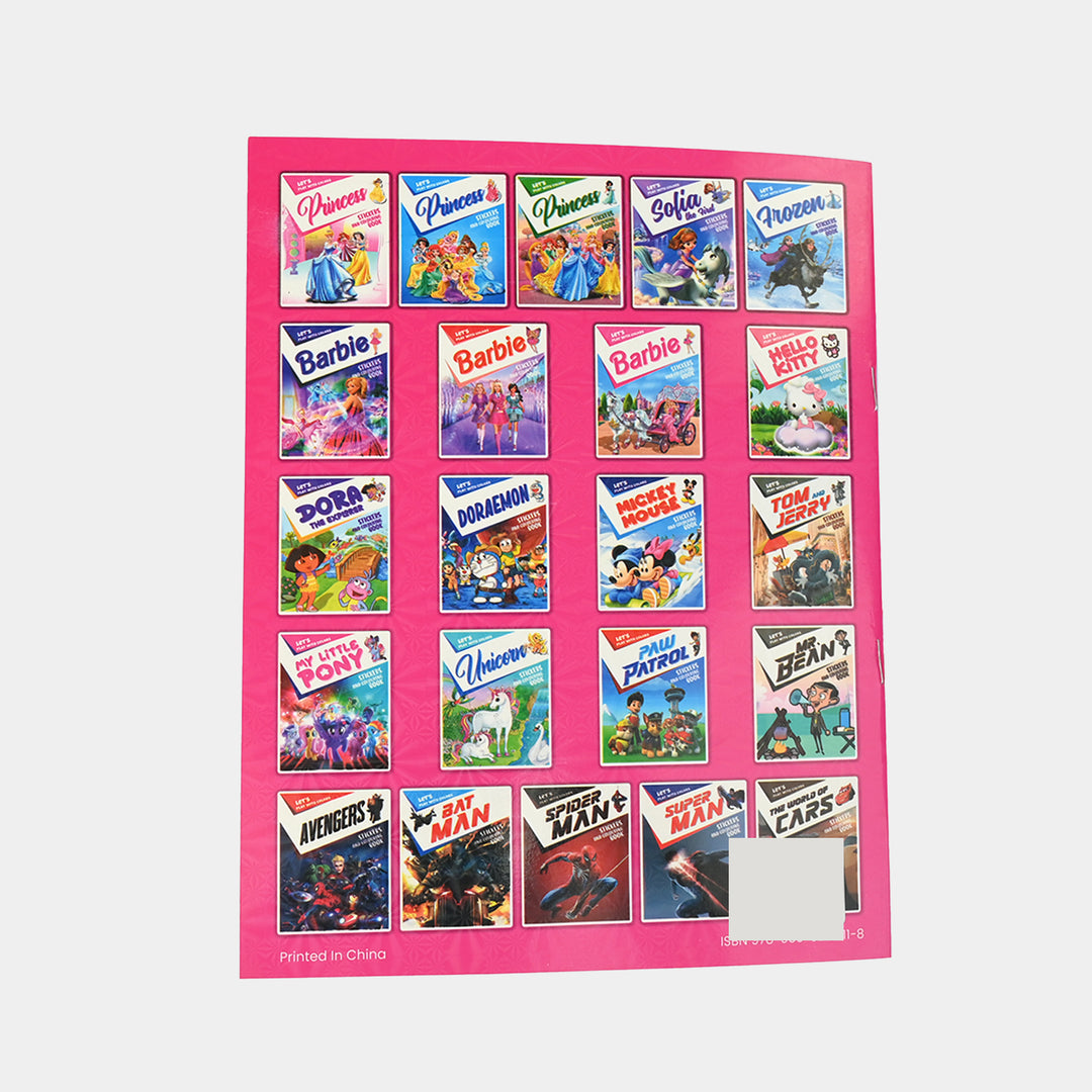 Character Activity Coloring Book with Stickers for Kids