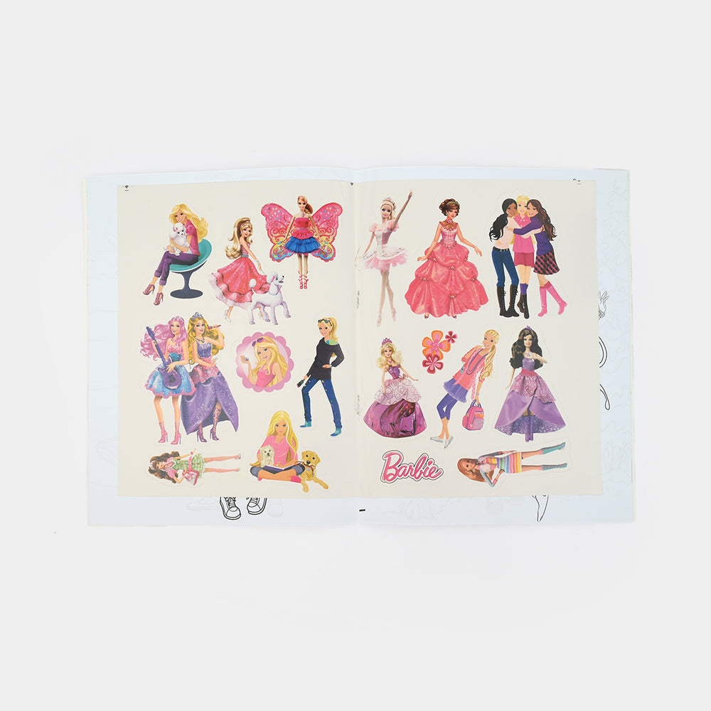 Character Activity Coloring Book with Stickers for Kids