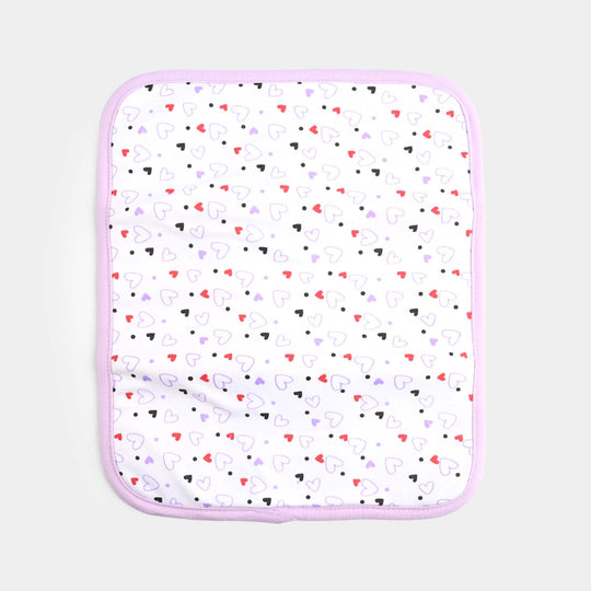 Baby Changing Sheet 13*16 Heart | Purple