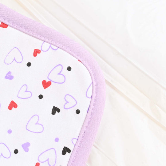 Baby Changing Sheet 13*16 Heart | Purple