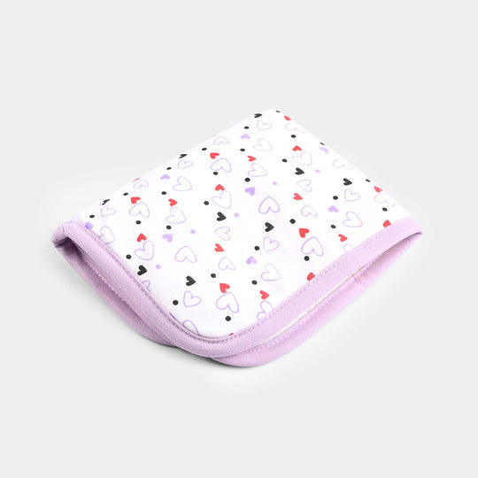 Baby Changing Sheet 13*16 Heart | Purple