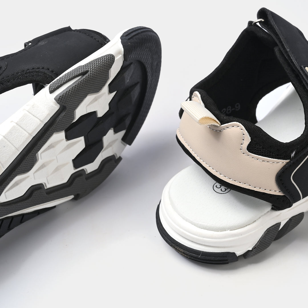 Boys Sandal SF-128-9-Black/Beige