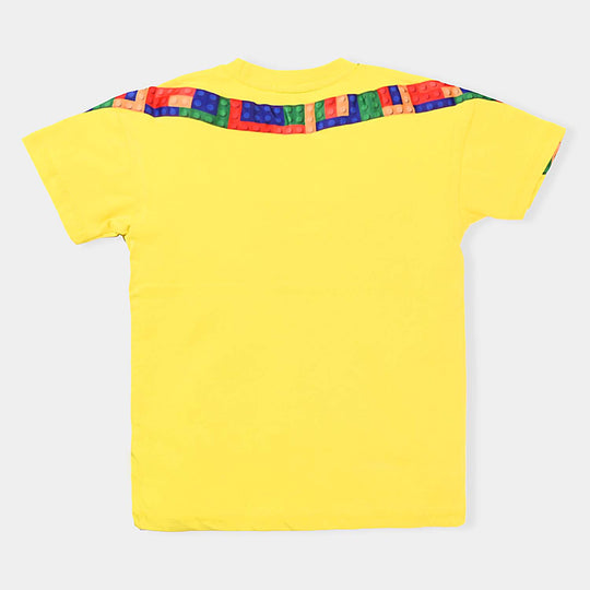 Boys Cotton Jersey T-Shirt H/S Color Story | Yellow