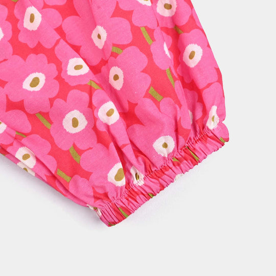 Teen Girls Cotton Co-Set-Pink