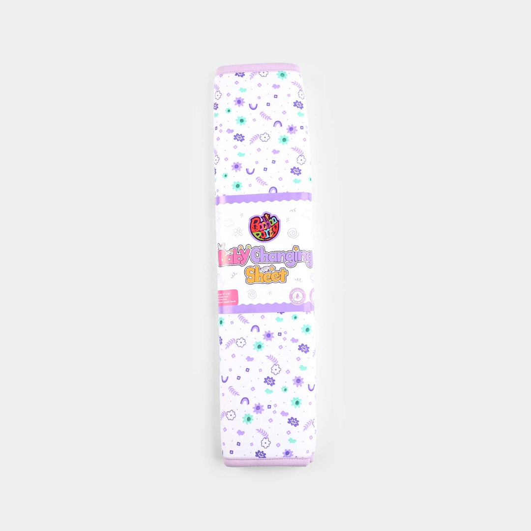 Baby Changing Sheet Flower | Purple