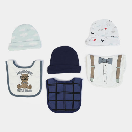 Baby Bib & Cap Pack of 6