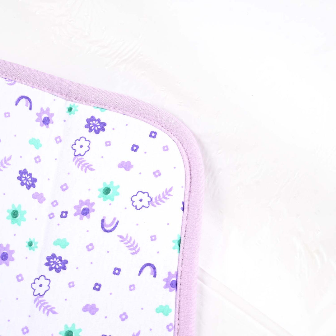 Baby Changing Sheet Flower | Purple