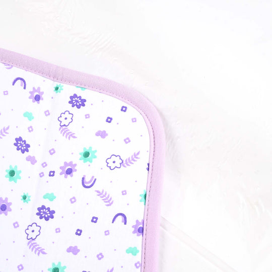 Baby Changing Sheet Flower | Purple