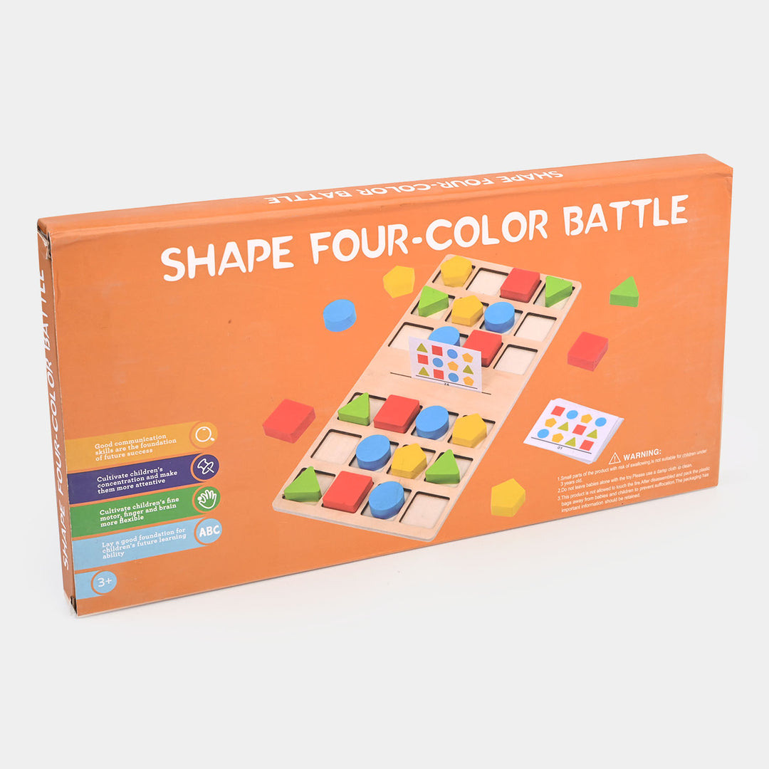 Shape Four Color Battle Game For Kids