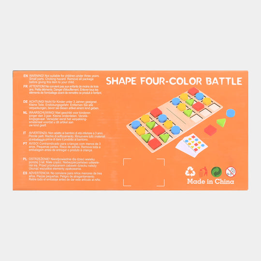 Shape Four Color Battle Game For Kids