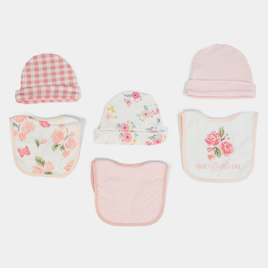 Baby Bib & Cap Pack of 6