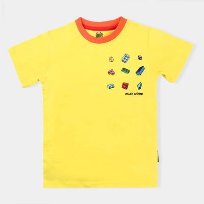 Boys Cotton Jersey T-Shirt H/S Lego-B | Yellow
