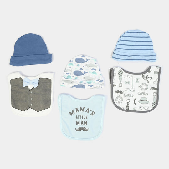 Baby Bib & Cap Pack of 6