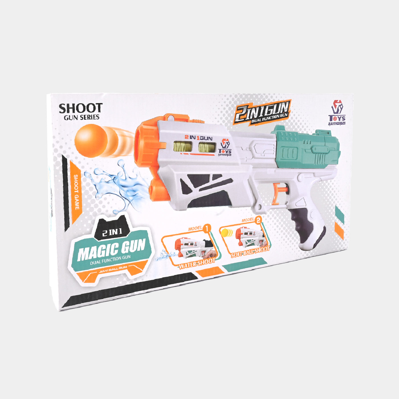 2 IN 1 Water Shooting & Soft Blaster For Kids