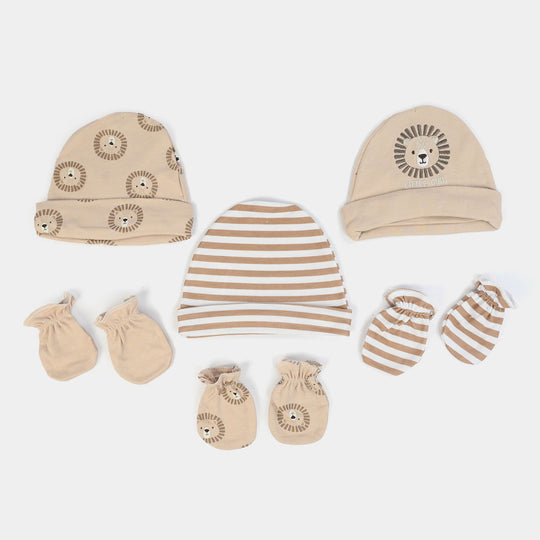 Baby Cap & Mitten Pack Of 6