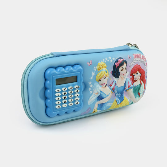 Stationery Pencil Pouch with Built-in Calculator