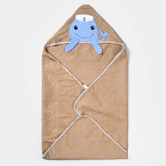 Hooded Baby Bath Towel For Kids | BROWN