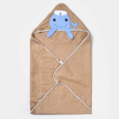 Hooded Baby Bath Towel For Kids | BROWN