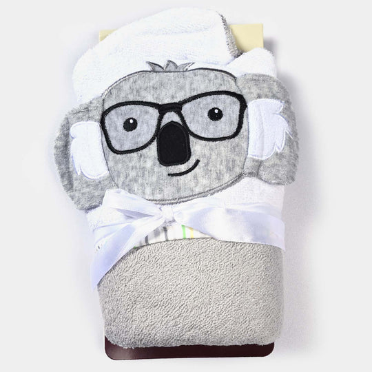 Hooded Baby Bath Towel For Kids | GREY