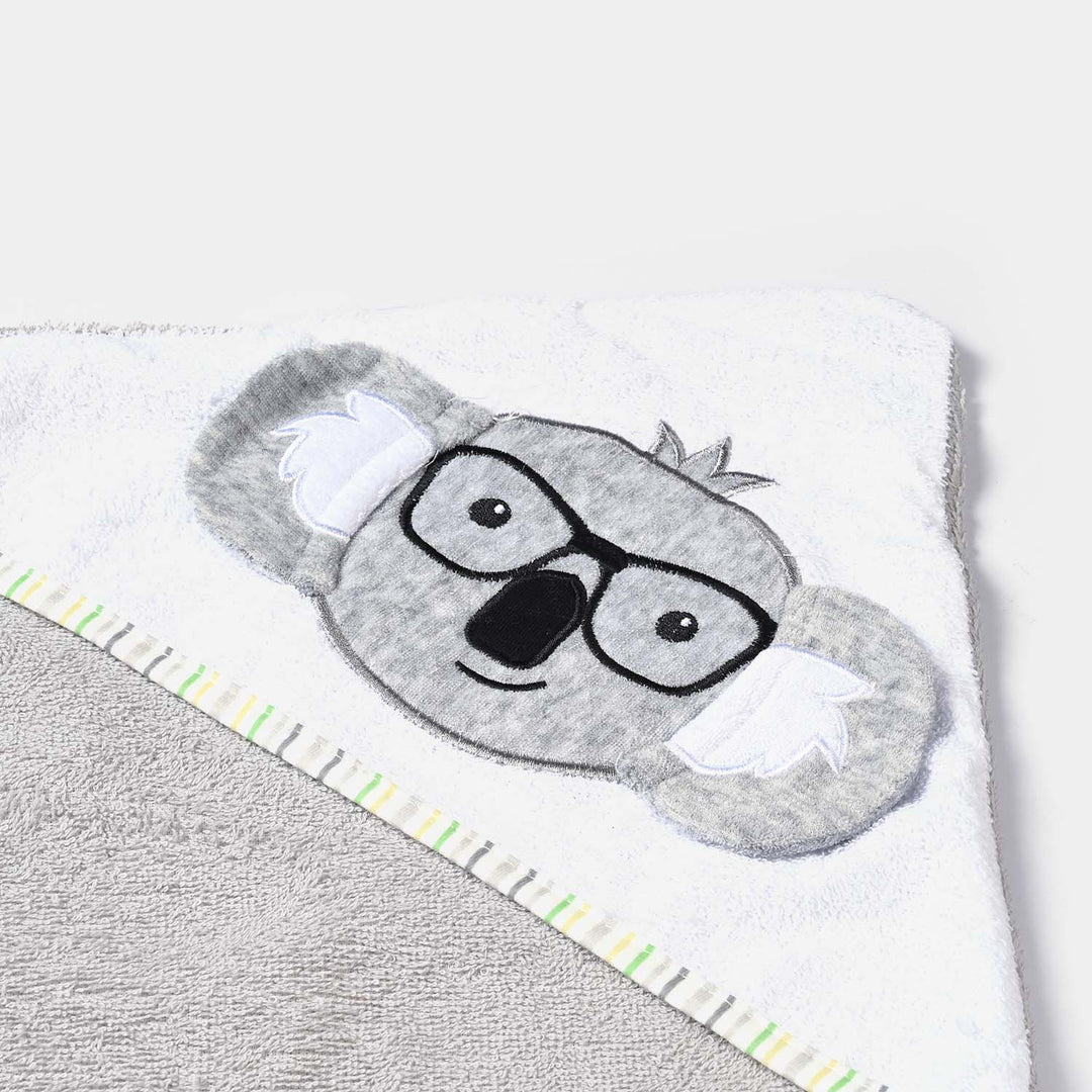 Hooded Baby Bath Towel For Kids | GREY