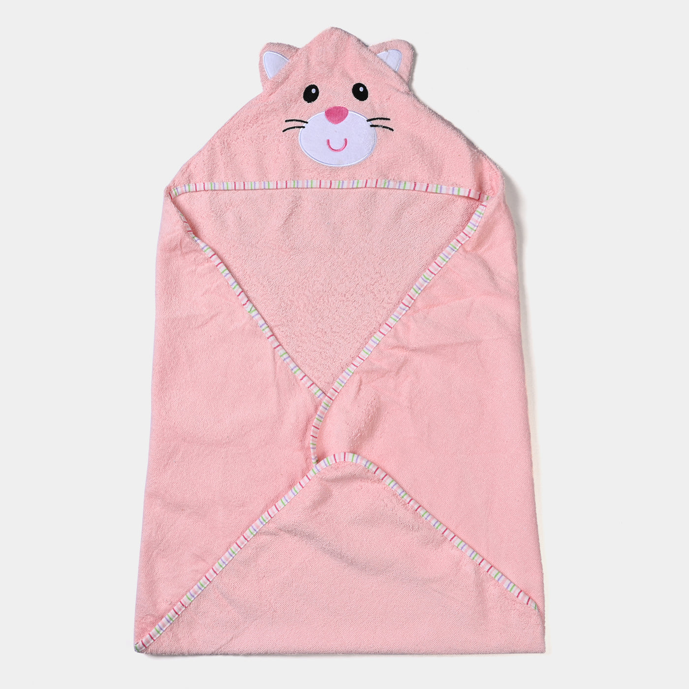 Hooded Baby Bath Towel For Kids | Pink