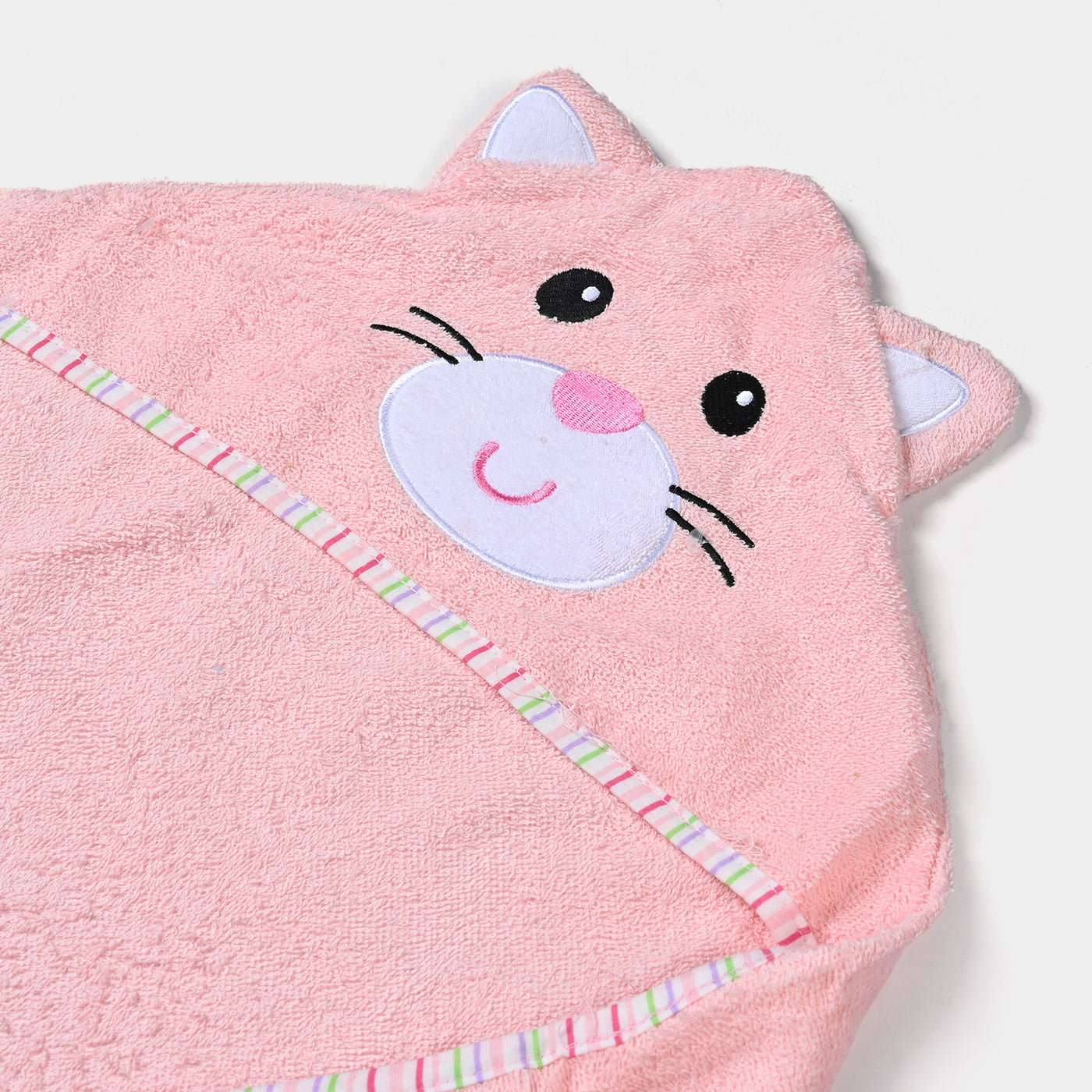 Hooded Baby Bath Towel For Kids | Pink