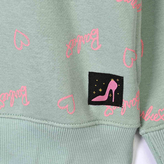 Girls Fleece Knitted Jacket Character-Blue.Surf
