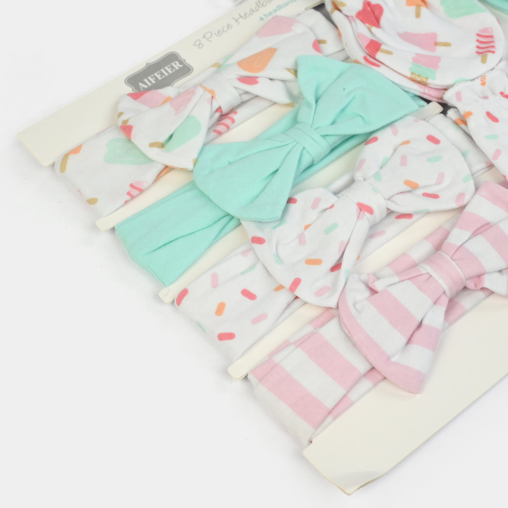 Baby Cotton Headband & Scratch Mitten Set
