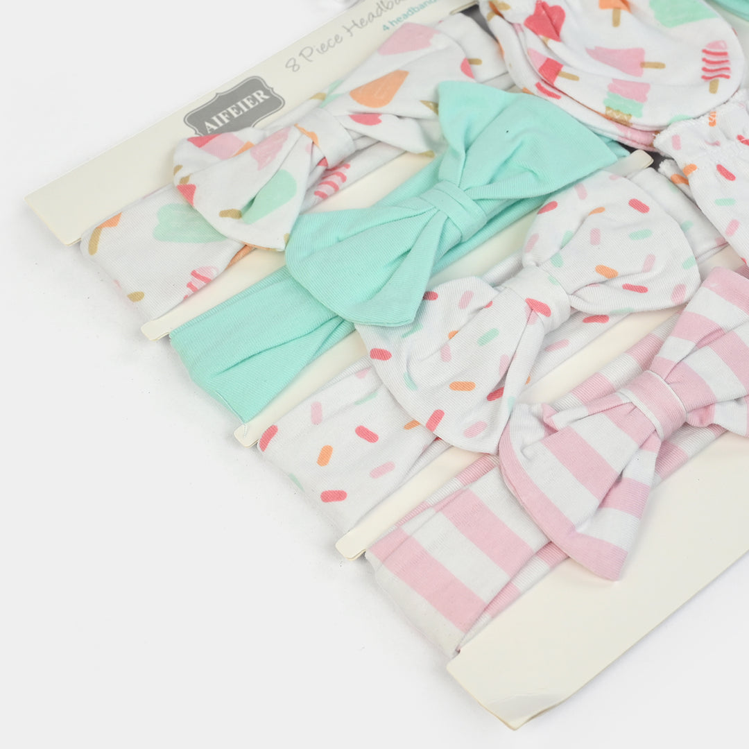 Baby Cotton Headband & Scratch Mitten Set