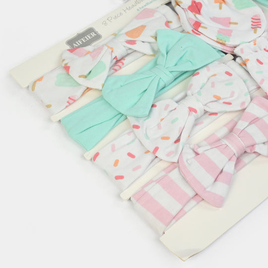 Baby Cotton Headband & Scratch Mitten Set