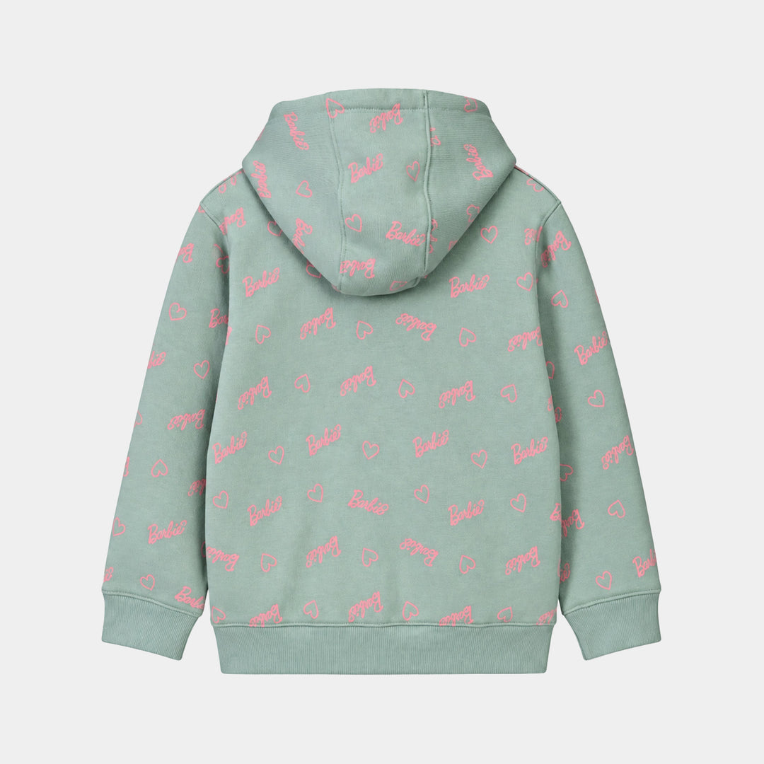 Girls Fleece Knitted Jacket Character-Blue.Surf