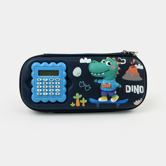 Stationery Pencil Pouch with Built-in Calculator