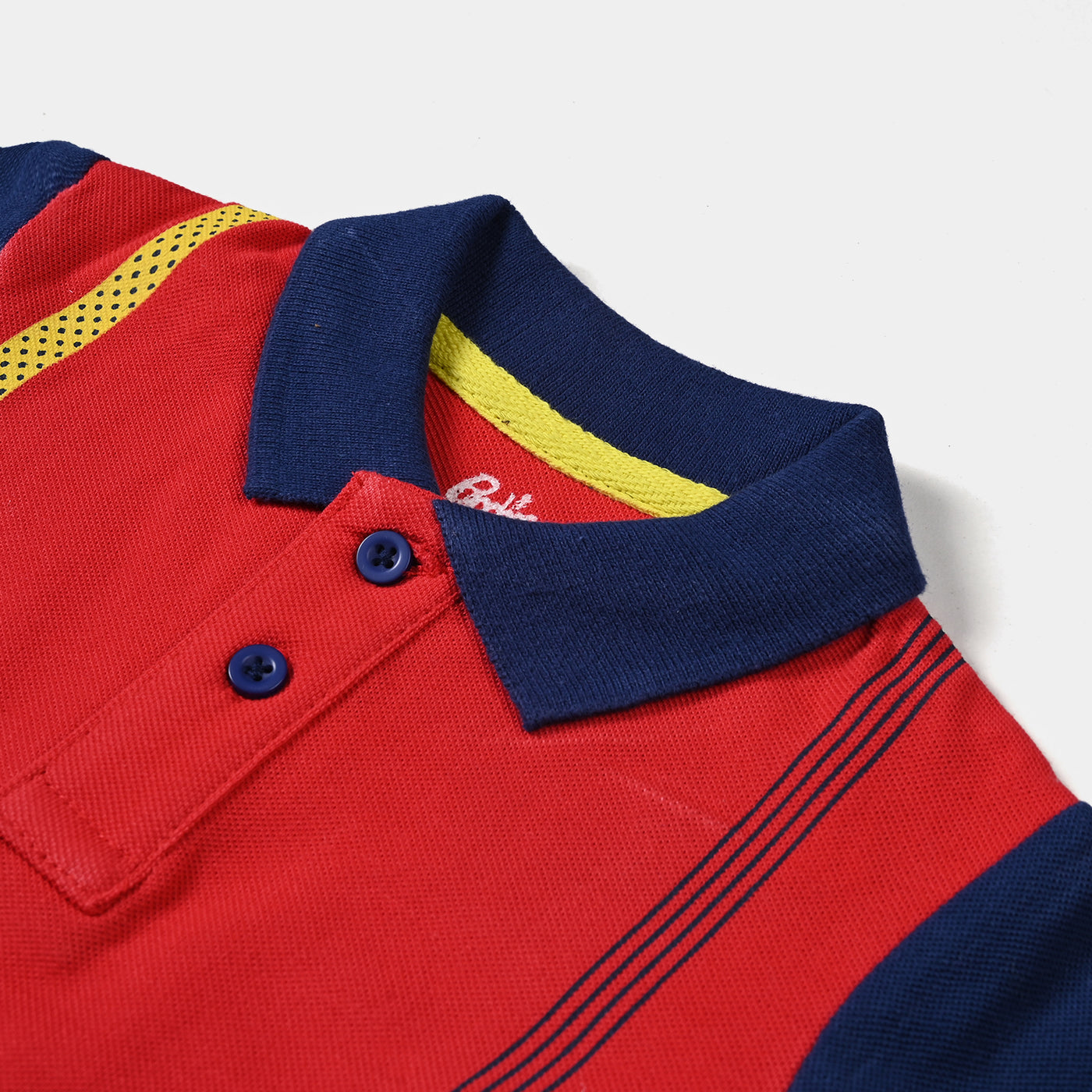 Infant Boys Cotton PK Polo Car-HR.Red