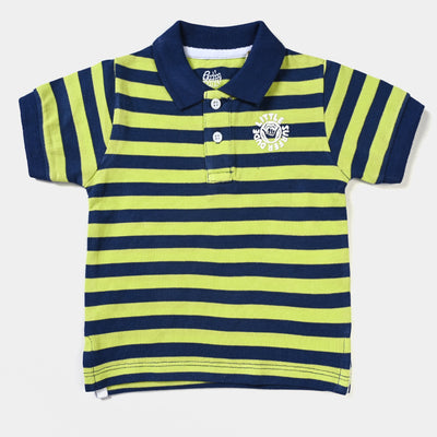 Infant Boys Cotton PK Polo Little Surfer-Stripe