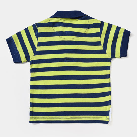 Infant Boys Cotton PK Polo Little Surfer-Stripe