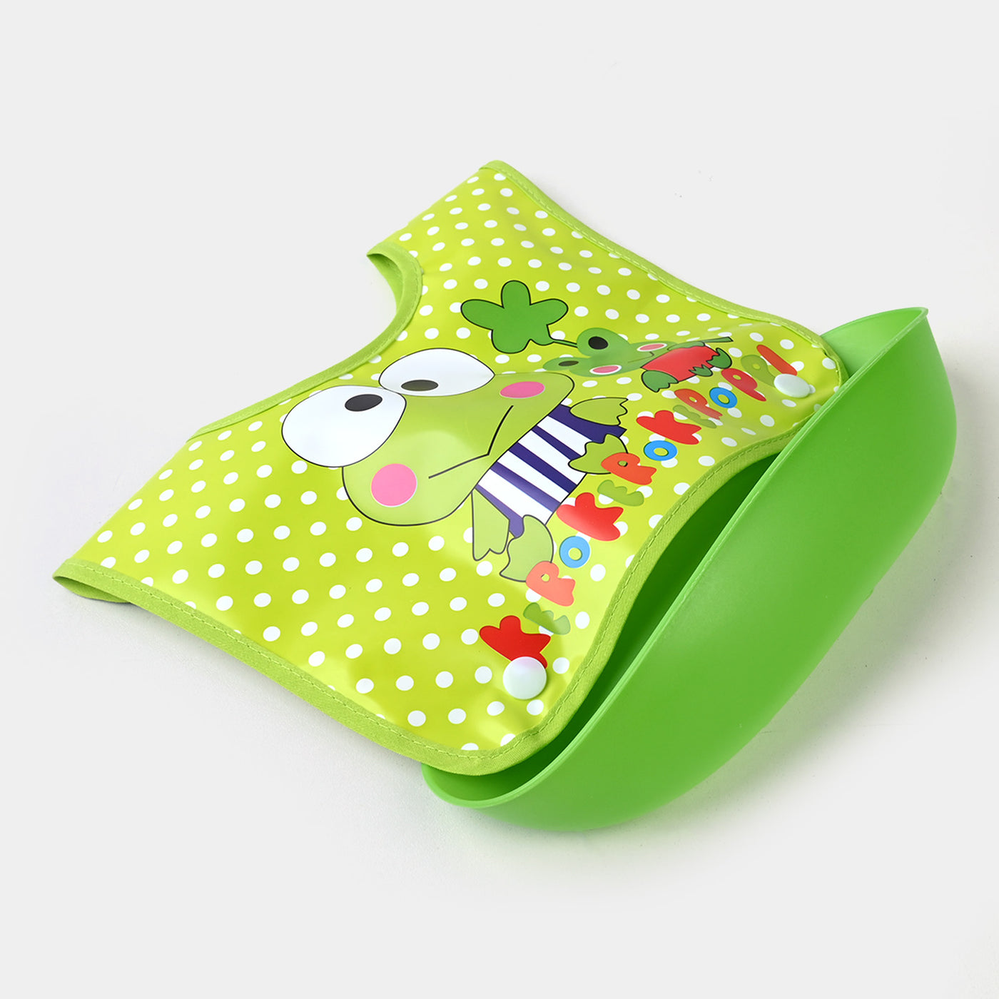 PLASTIC BIB WITH HOLDER FOR BABIES