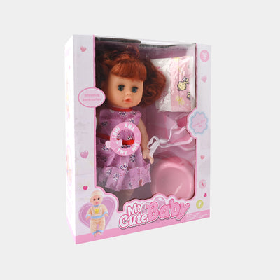 Cute Baby Pamper Doll Play Set