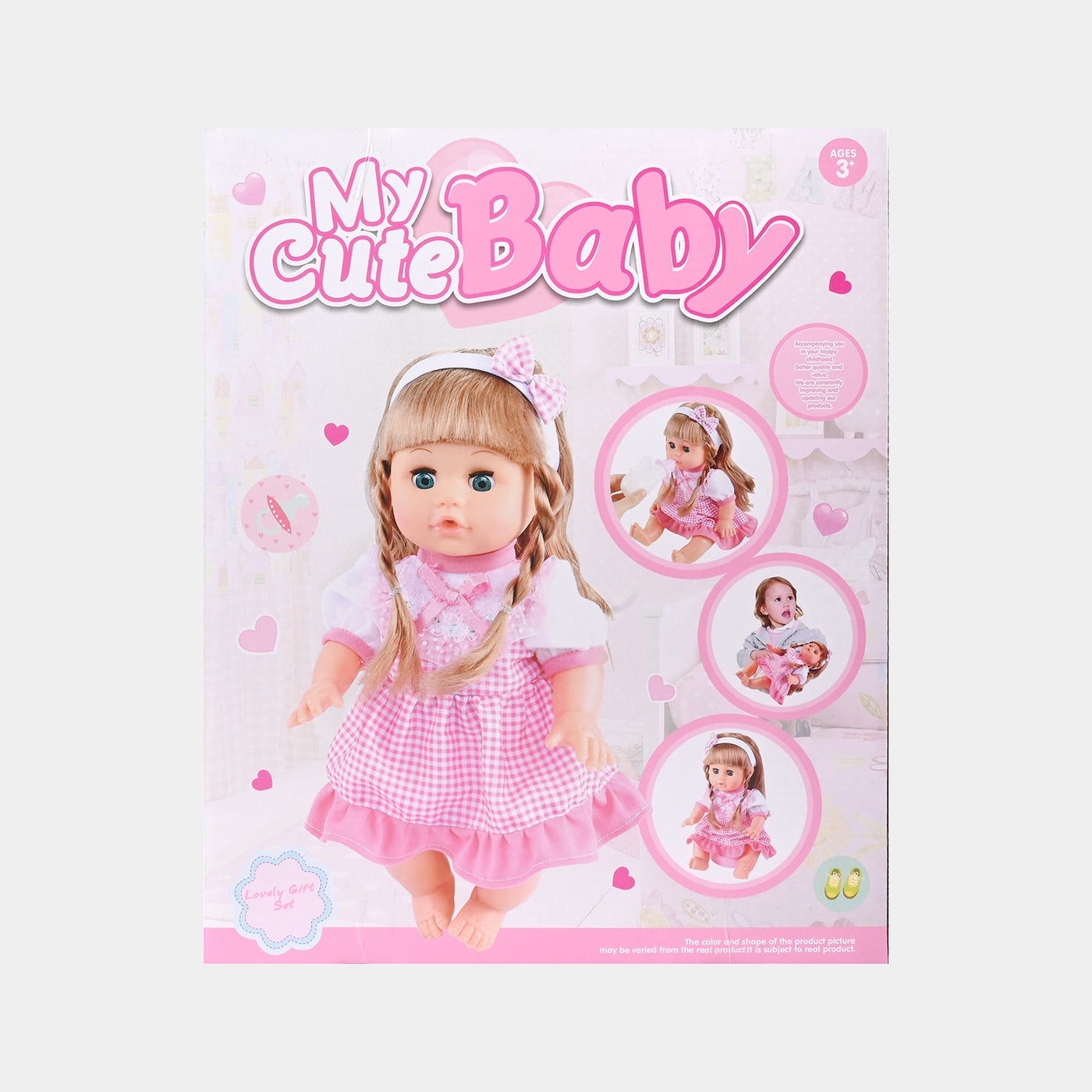 Cute Baby Pamper Doll Play Set