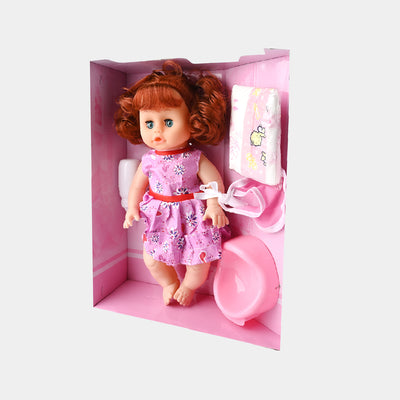 Cute Baby Pamper Doll Play Set