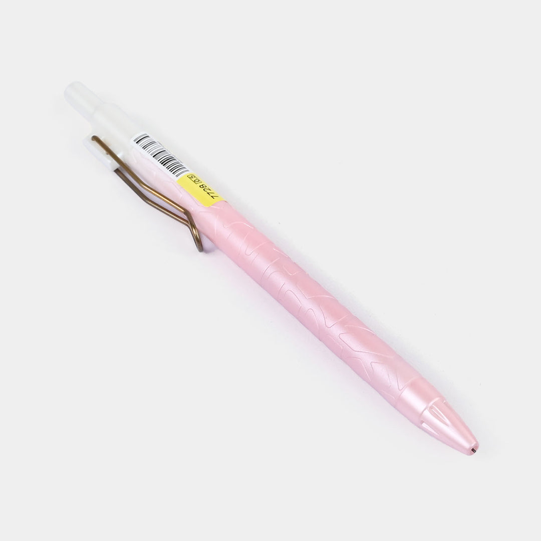 Uni-ball One Gel Pen – Translucent Pink with Rose Gold Clip