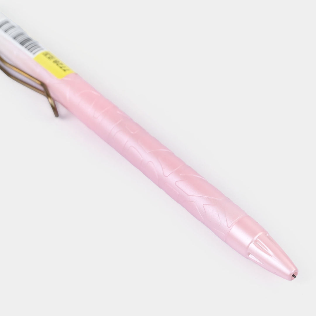 Uni-ball One Gel Pen – Translucent Pink with Rose Gold Clip