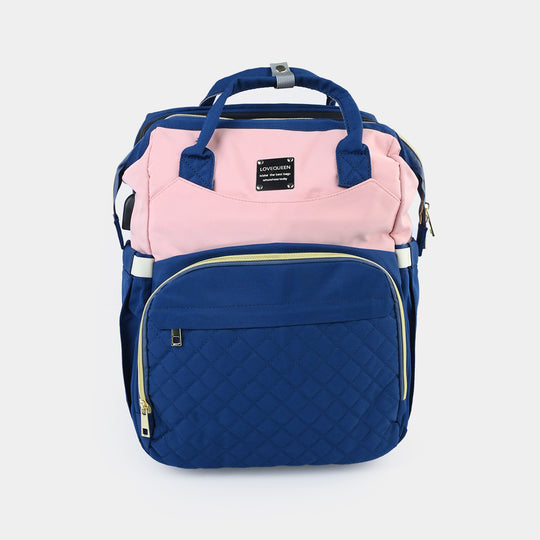 2-in-1 Foldable Diaper Backpack with Expandable Bassinet