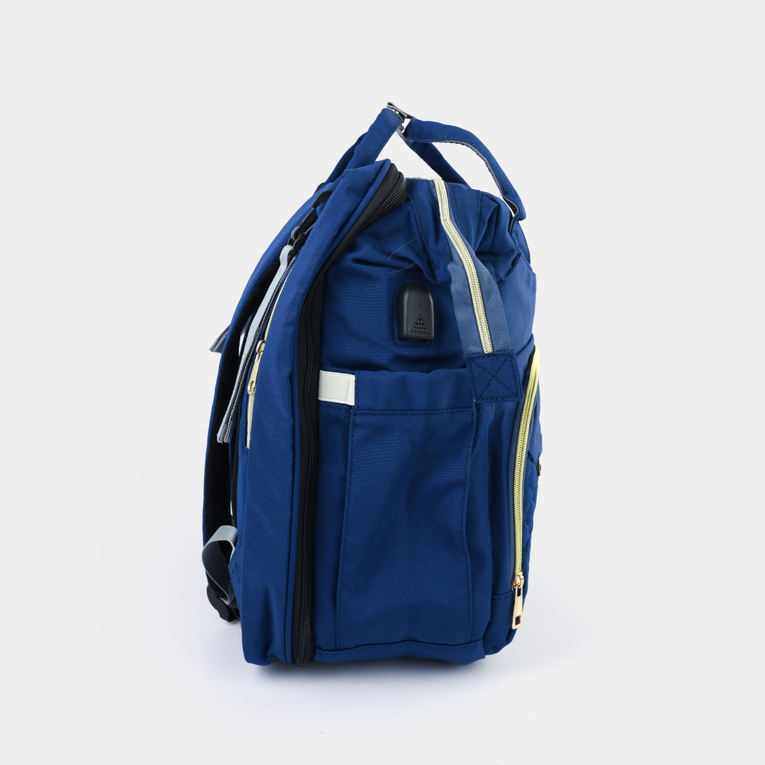 2-in-1 Foldable Diaper Backpack with Expandable Bassinet