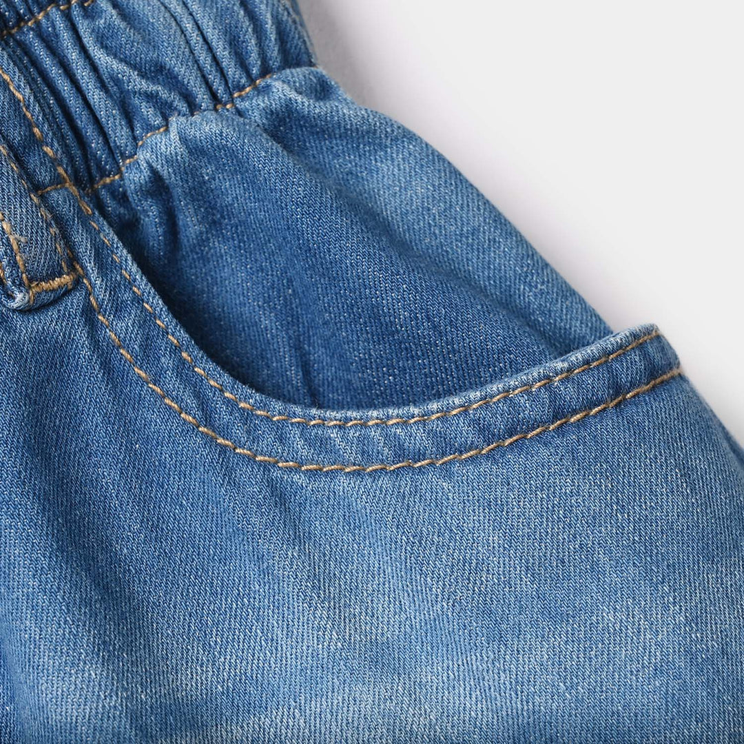 Girls Denim Rigid Skirt - Dark Blue