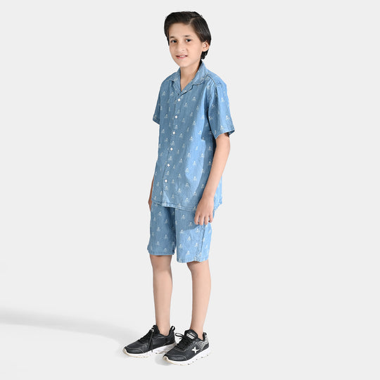 Boys Denim Suit Yart-Blue